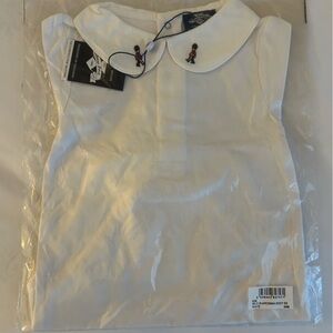 Trotters London Milo Guardsman Bodysuit in White 24m NWT